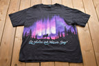 Vintage 1990s Let Heaven And Nature Sing Wolf Graphic T-Shirt