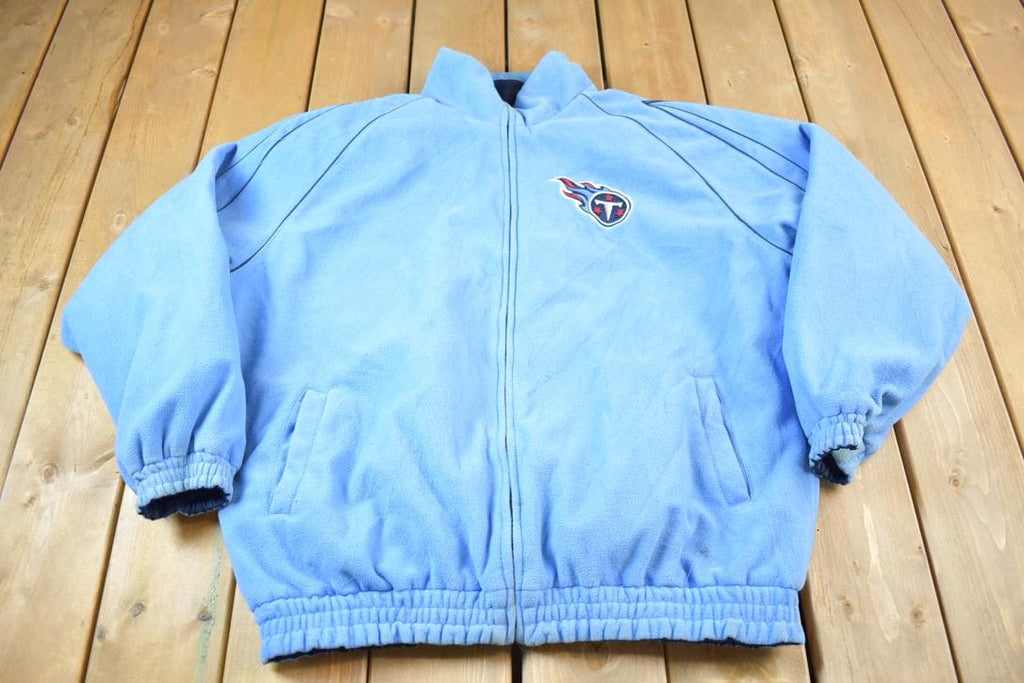 Vintage Y2K Tennessee Titans NFL Reversible Fleece Football Jacket