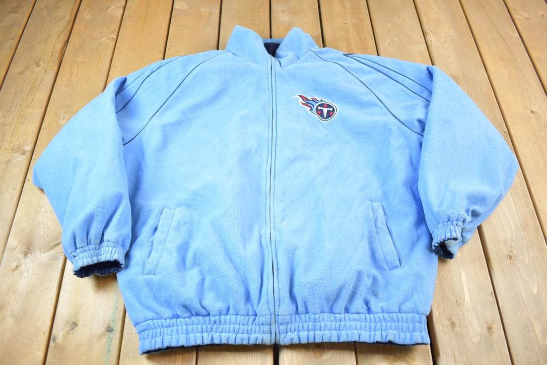 Vintage Y2K Tennessee Titans NFL Reversible Fleece Football Jacket