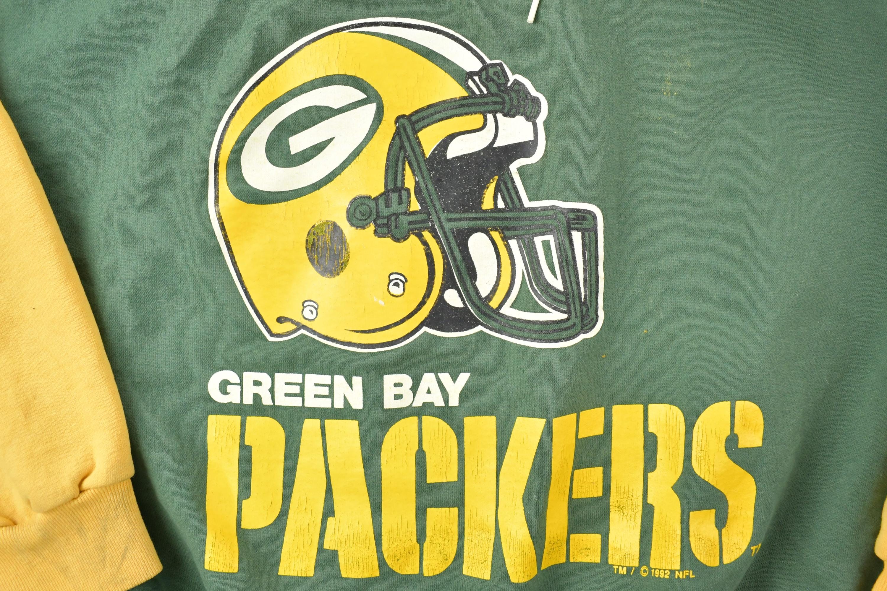 Vintage 1990s Green Bay Packers NFL Mock Neck Sweatshirt