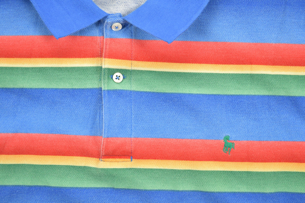 Vintage 1990s Hunt Club Striped Polo Shirt