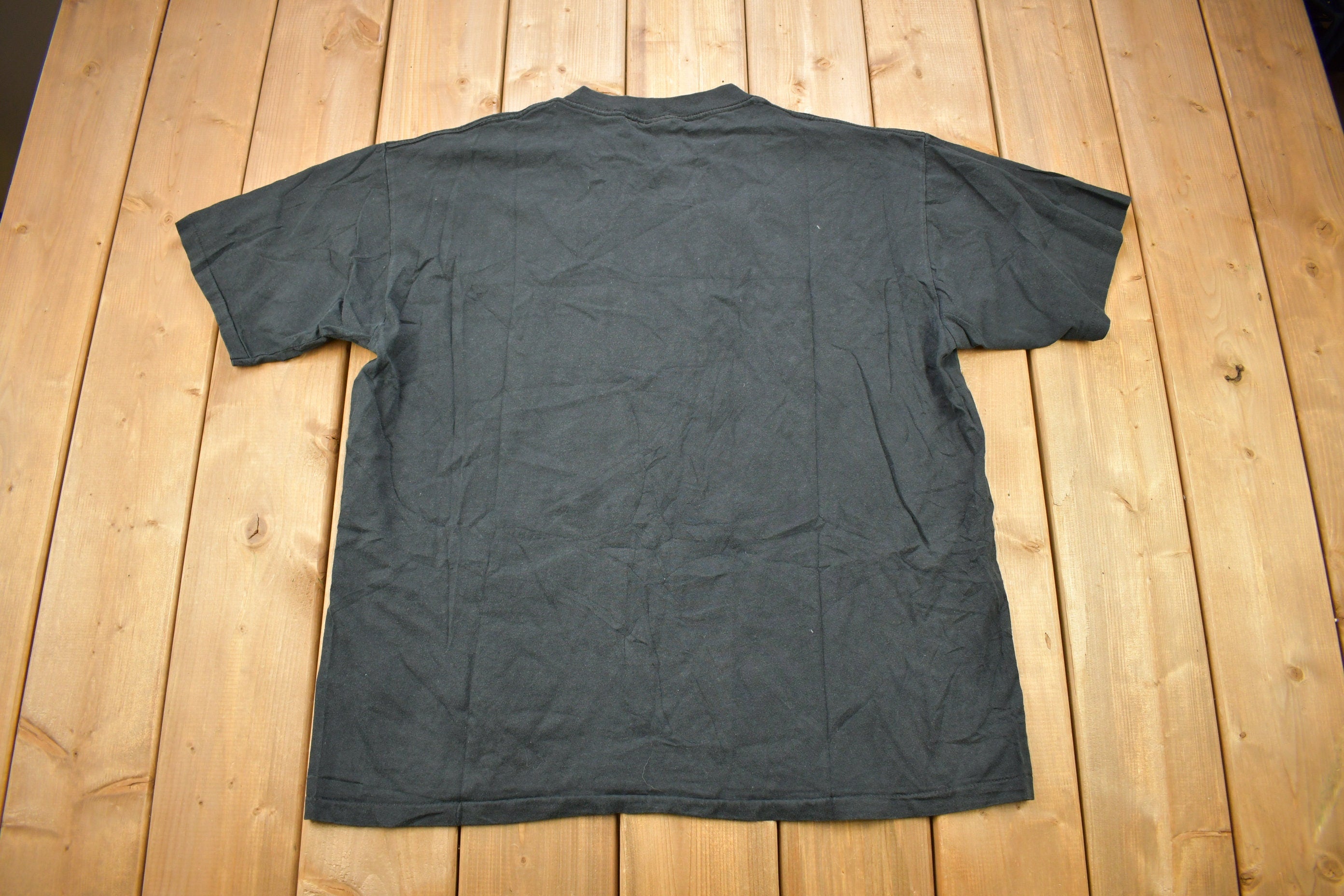 Vintage 1997 The Three Stooges Just Say Moe Graphic Promo T-shirt