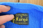 Vintage 1970s Fargo Knit Perfect Mild Distress Cardigan Sweater Made In USA