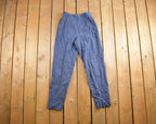 Vintage 1980s Paula Saker Blue Trousers Size 26x30
