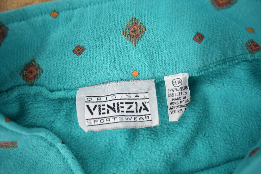 Vintage 1990s Venezia All Over Print Women's Sweatshirt