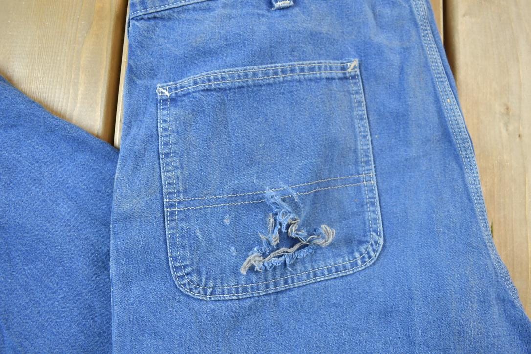 Vintage 1990s Carhartt Denim Work Jeans Size 36 x 34