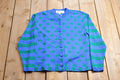 Vintage 1990s Ami Knits Striped Polka Dot Button Up Board Sweater