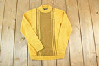 Vintage 1960s Marien Knit Abstract Pattern Crewneck Sweater