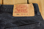 Vintage 1990s Levi Strauss 501 Red Tab Denim Button Fly Jeans Size 31 x 32