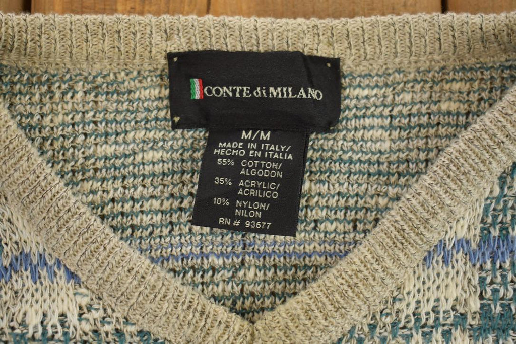 Vintage 1990s Conte DiMilano Graphic crewneck sweater