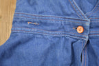Vintage 1990s Girls Embroidered Denim Dress