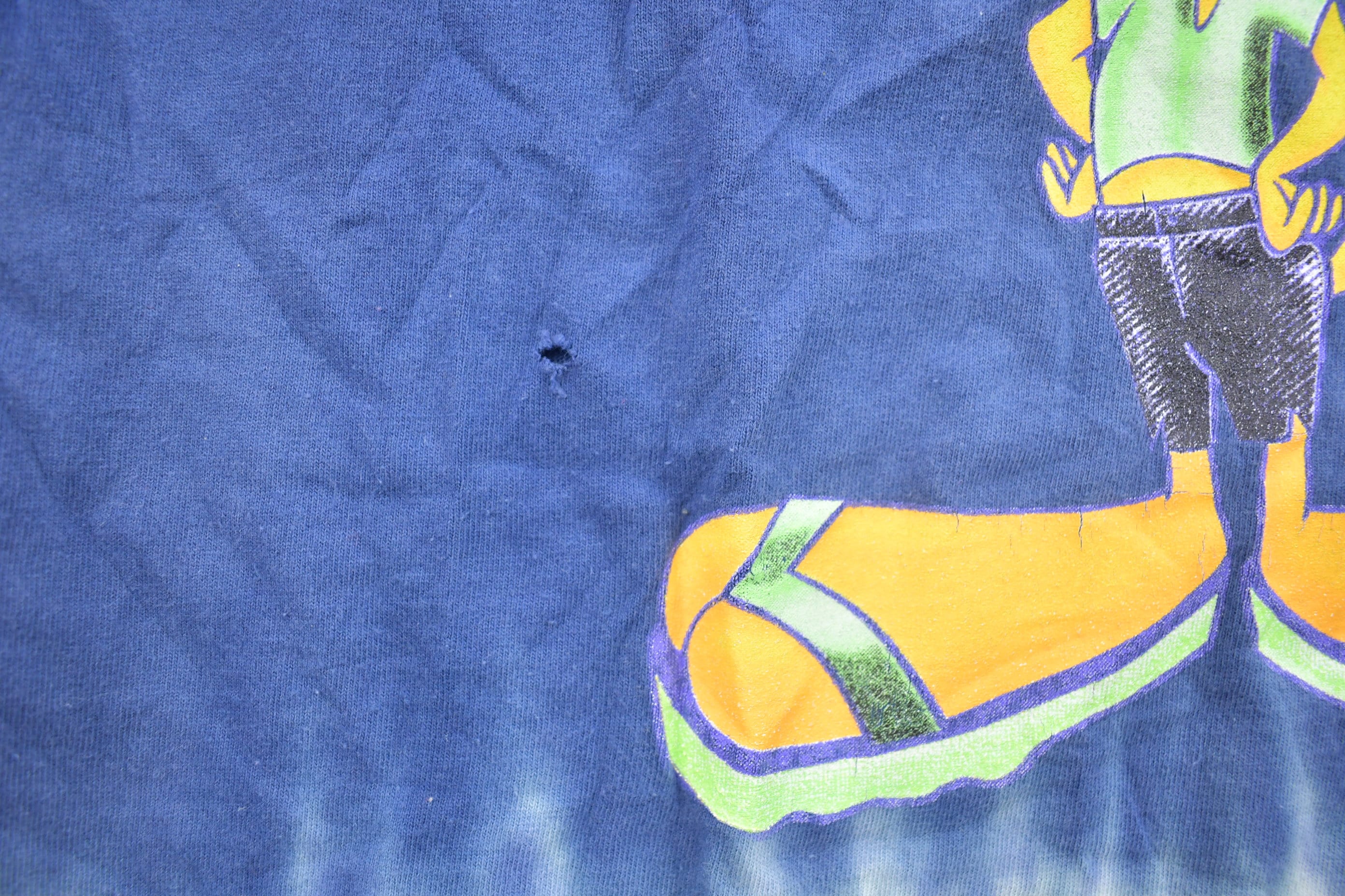 Vintage 1990s Looney Tunes Tweety Bird Graphic Tye Dye T Shirt