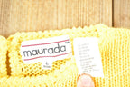 Vintage 1980s Maurada Knit Abstract Pattern Crewneck Sweater Womens L  90s Crewneck  Preppy Knits  Wool Blend  Cotton Blend