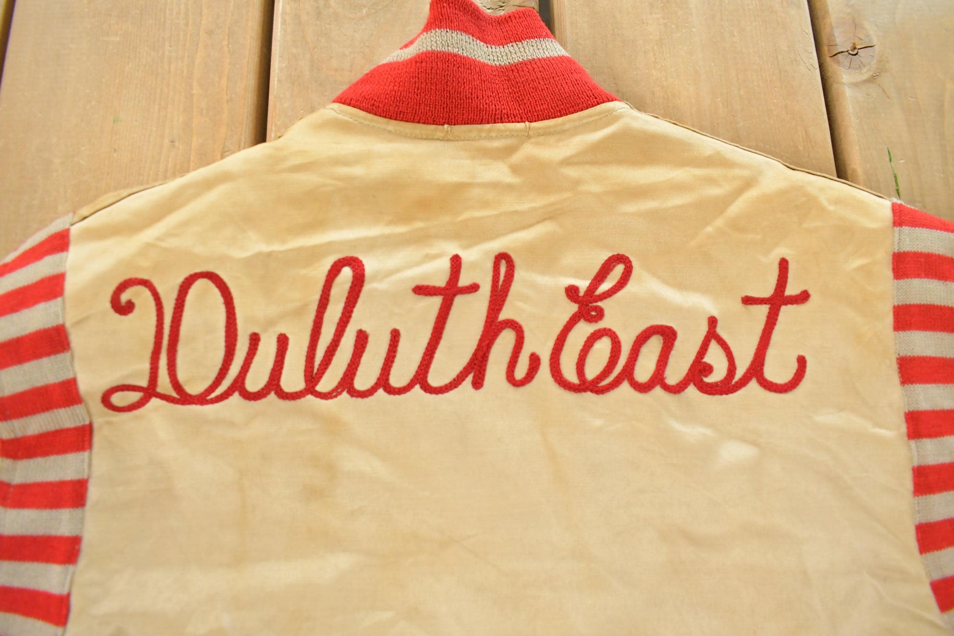 Vintage 1940s Duluth East Collegiate Varsity Jacket Men's Small