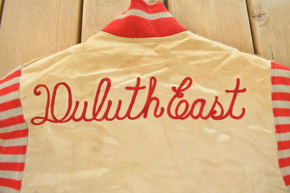 Vintage 1940s Duluth East Collegiate Varsity Jacket Men's Small