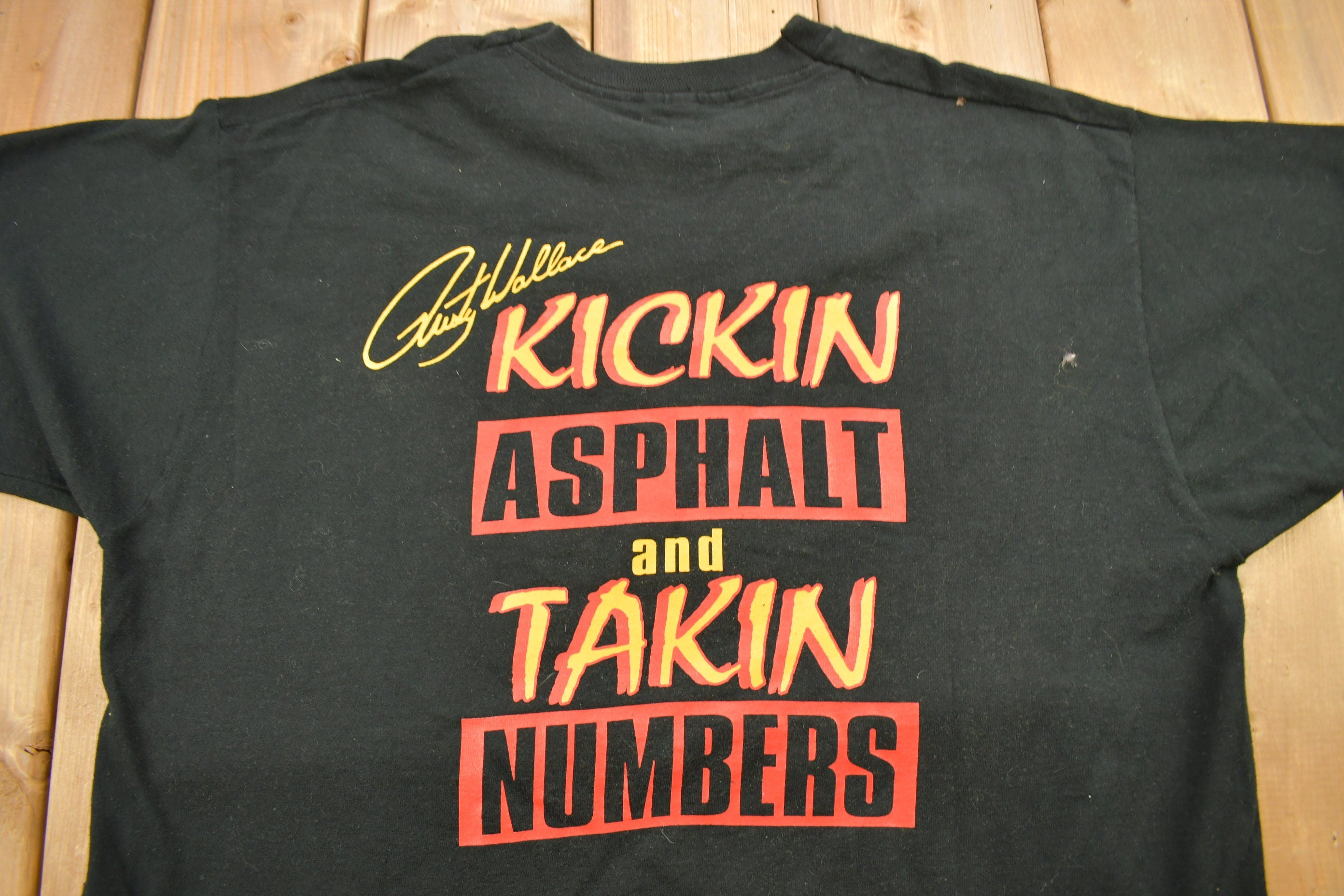 Vintage 1997 Rusty Wallace All Over Print NASCAR T-Shirt