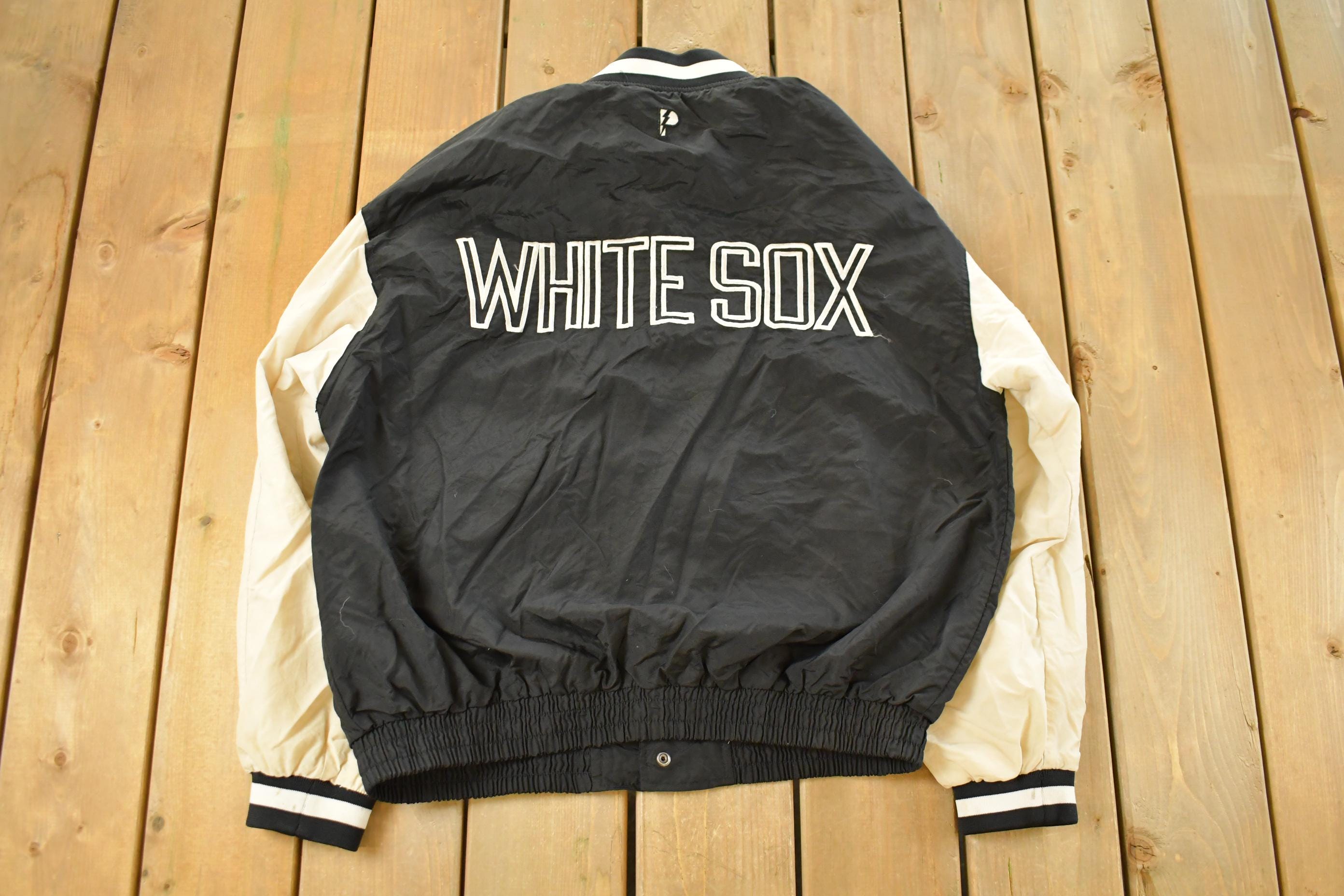 Vintage 1980s Chicago White Sox MLB Windbreaker Jacket Men's Large