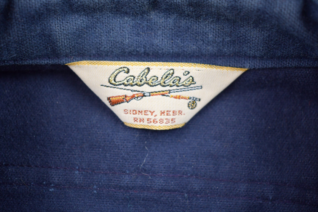 Vintage 1980s Cabela's Double Breasted Button Up Hunting Shirt