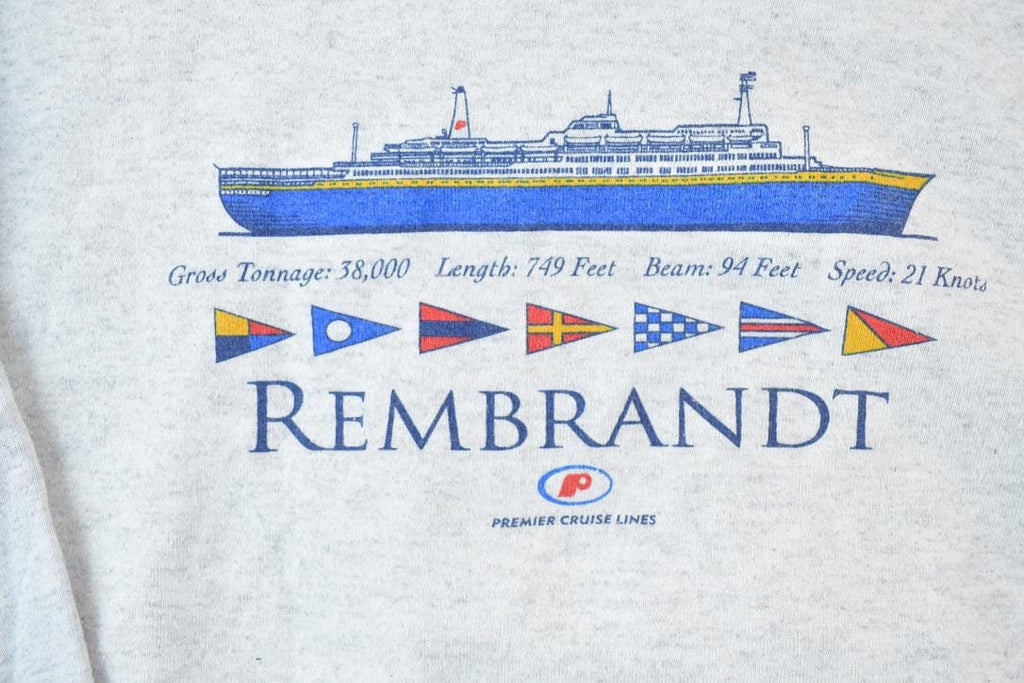 Vintage 1990s Rembrandt Sailing Ship Crewneck Sweatshirt