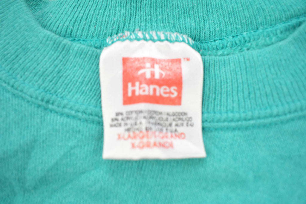 Vintage 1990s Blank Turquoise Crewneck Sweatshirt
