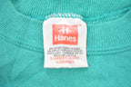 Vintage 1990s Blank Turquoise Crewneck Sweatshirt