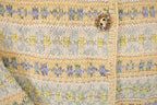 Vintage 1990s LL Bean Abstract Knit Cardigan Sweater Womens M