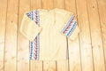 Vintage 1970s CariKnits Toggle Button Aztec Crewneck Sweater Women's S