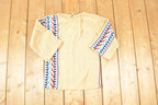 Vintage 1970s CariKnits Toggle Button Aztec Crewneck Sweater Women's S