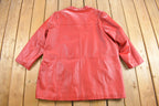 Vintage 1990s Venezia Red Leather Jacket