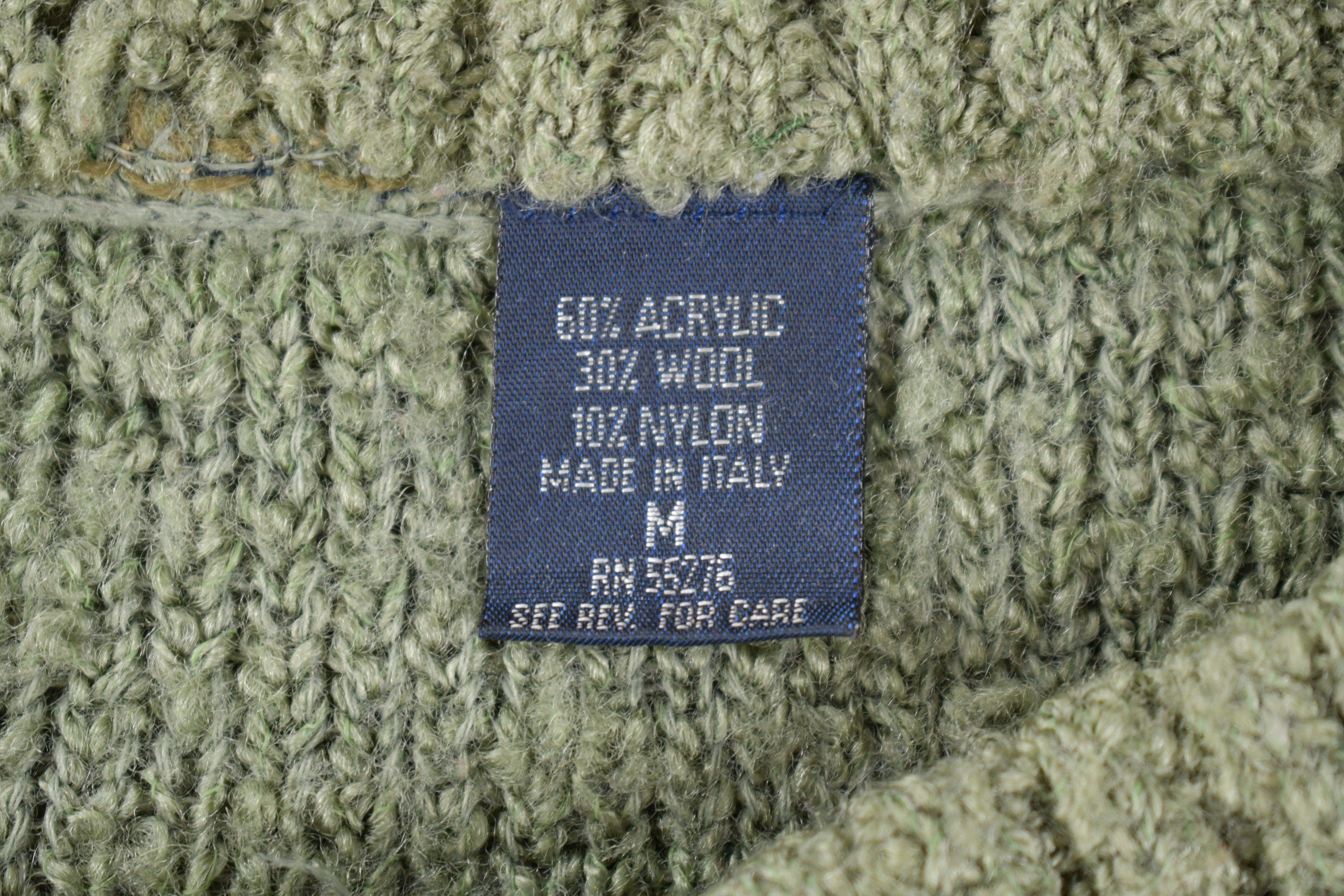 Vintage 1980s Made In Italy Knit Crewneck Sweater