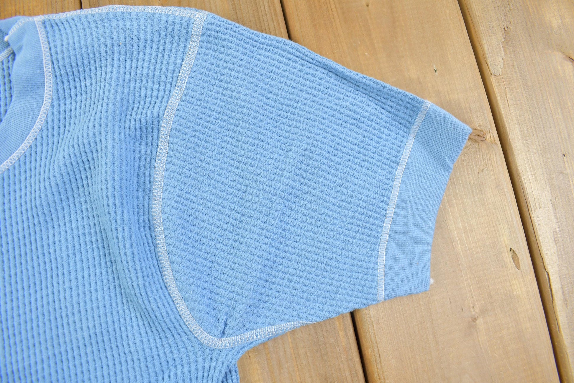 True Vintage 1970s Thermal Knit T Shirt Made In Canada