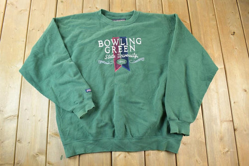 Vintage 1990s Bowling Green State University Crewneck / Vintage Collegiate / Made In USA / 90s College Crewneck / Preppy Sportswear