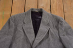 Vintage 1980s Wool Full Length Over Coat