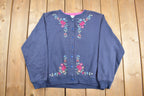 Vintage 1990's Shenanigans Floral Cardigan Sweatshirt