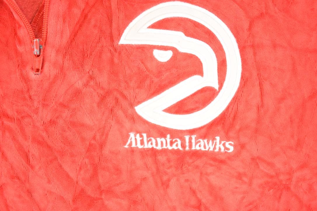 Vintage Y2K Hardwood Classics Atlanta Hawks Velour NBA Shirt Men's XL
