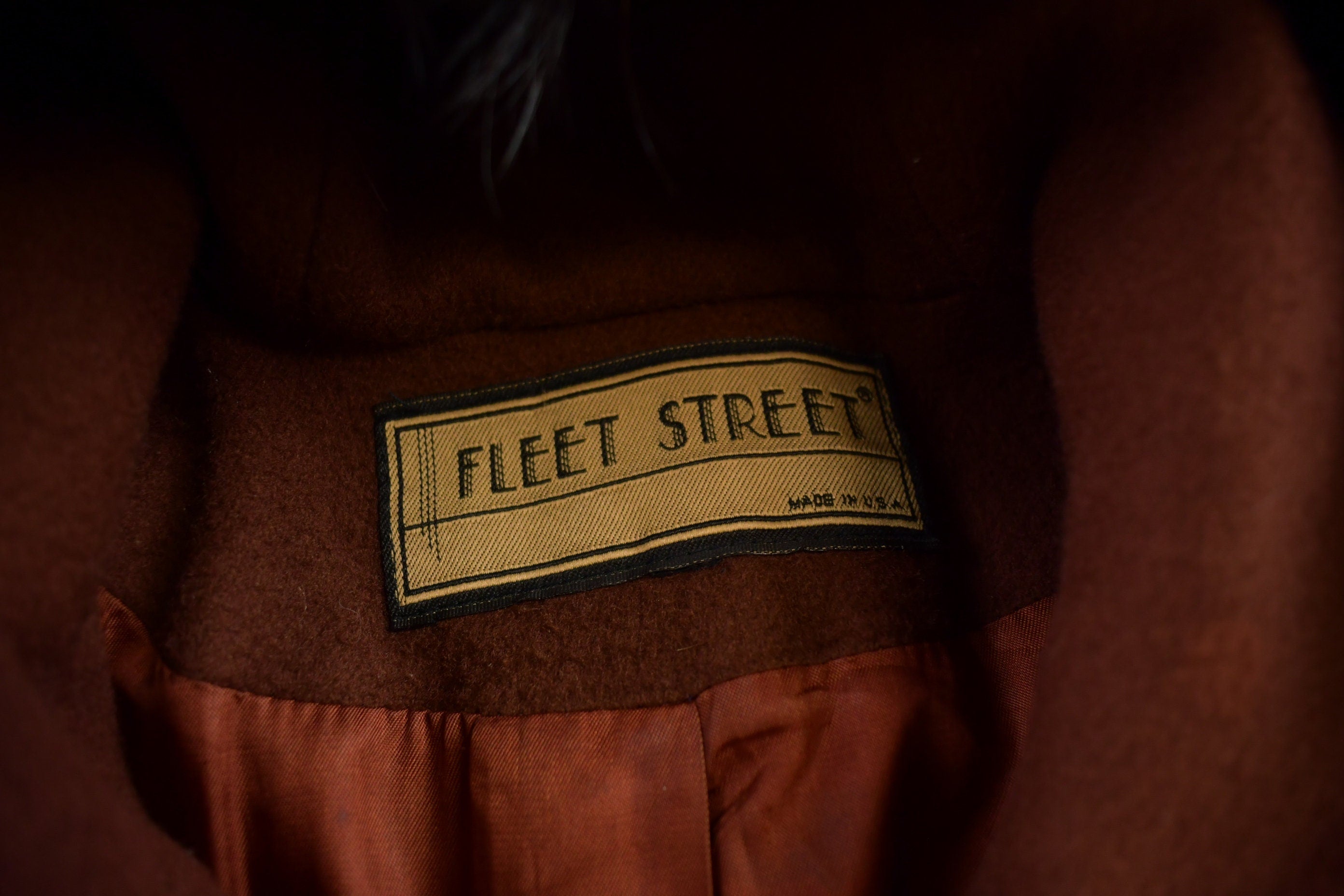 Vintage 1970s Fleet Street Full Length Over Coat