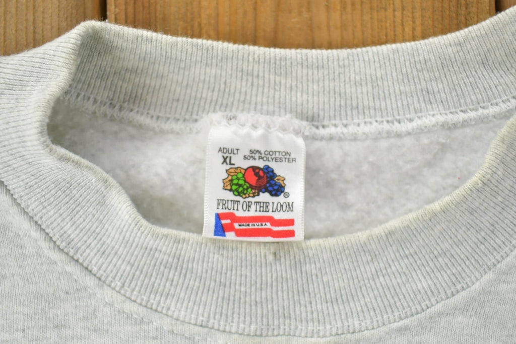 Vintage 1990s Stealth Bomber Knob Noster American Flag Crewneck Sweatshirt