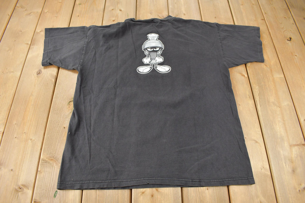 Vintage 1996 Marvin The Martian Looney Tunes Cartoon Graphic T-Shirt Made In USA Size M