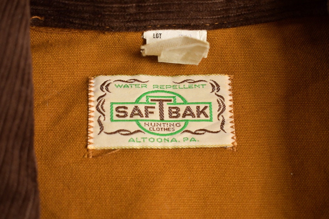 Vintage 1980s Saftbak Hunting Canvas Blazer Jacket