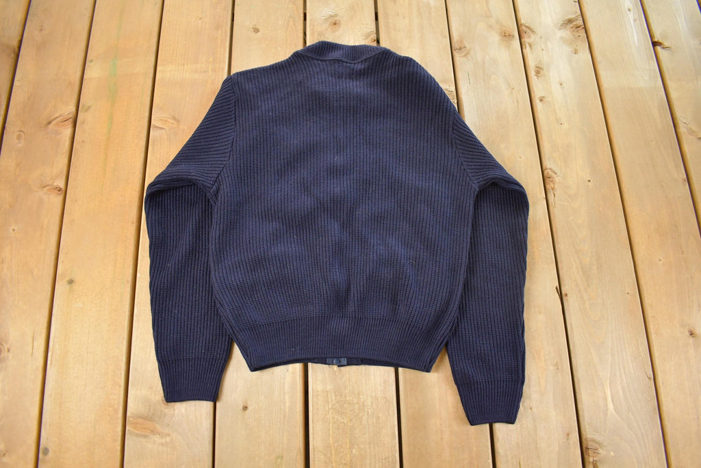 Vintage 2000s USPS Full Zip Knit Sweater Men's XS