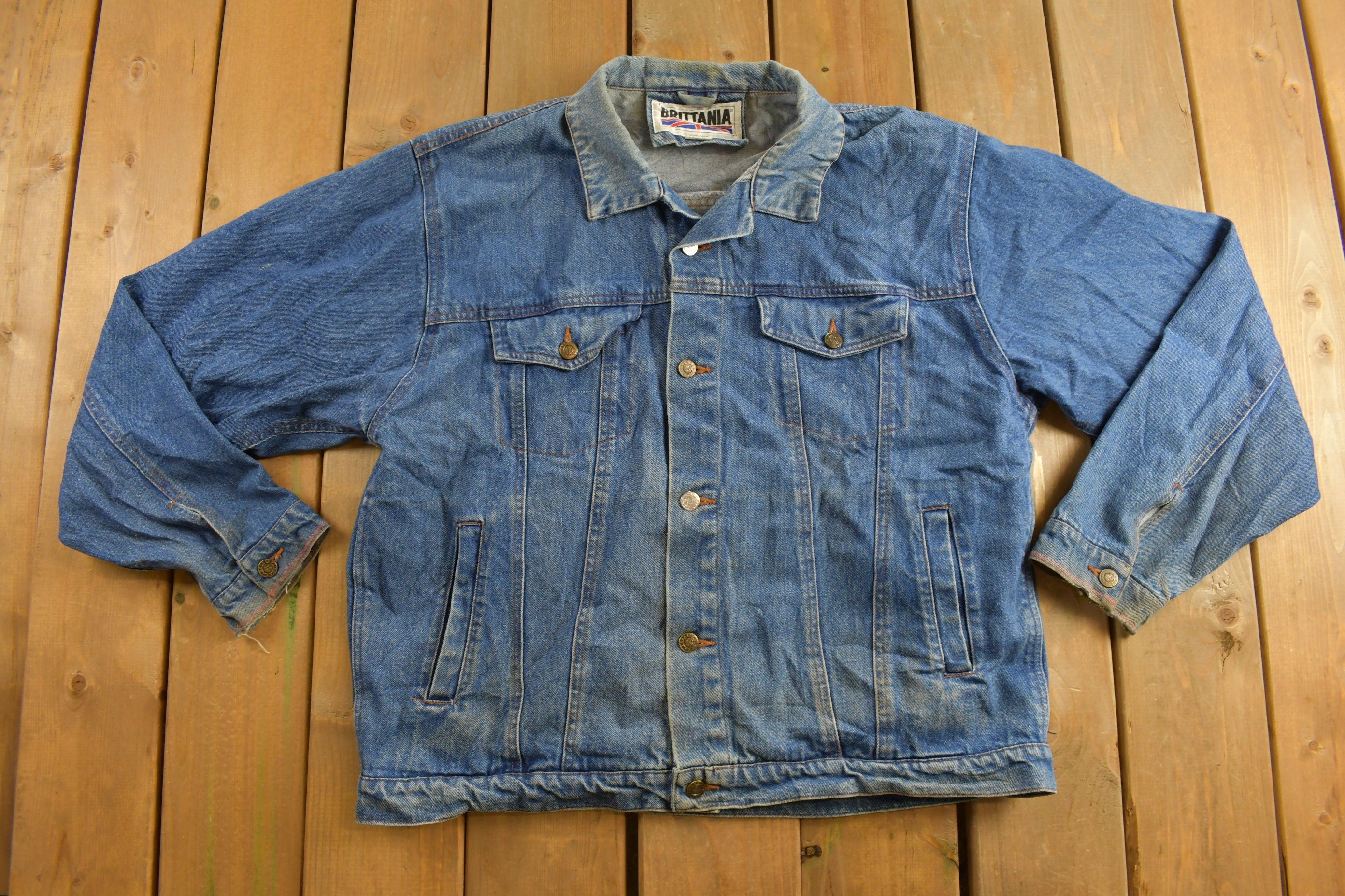 Vintage 1990s Brittania Outerwear Denim Jacket