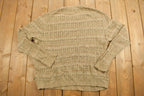 Vintage 1990s Tasso Ella Patterned Knitted Sweater