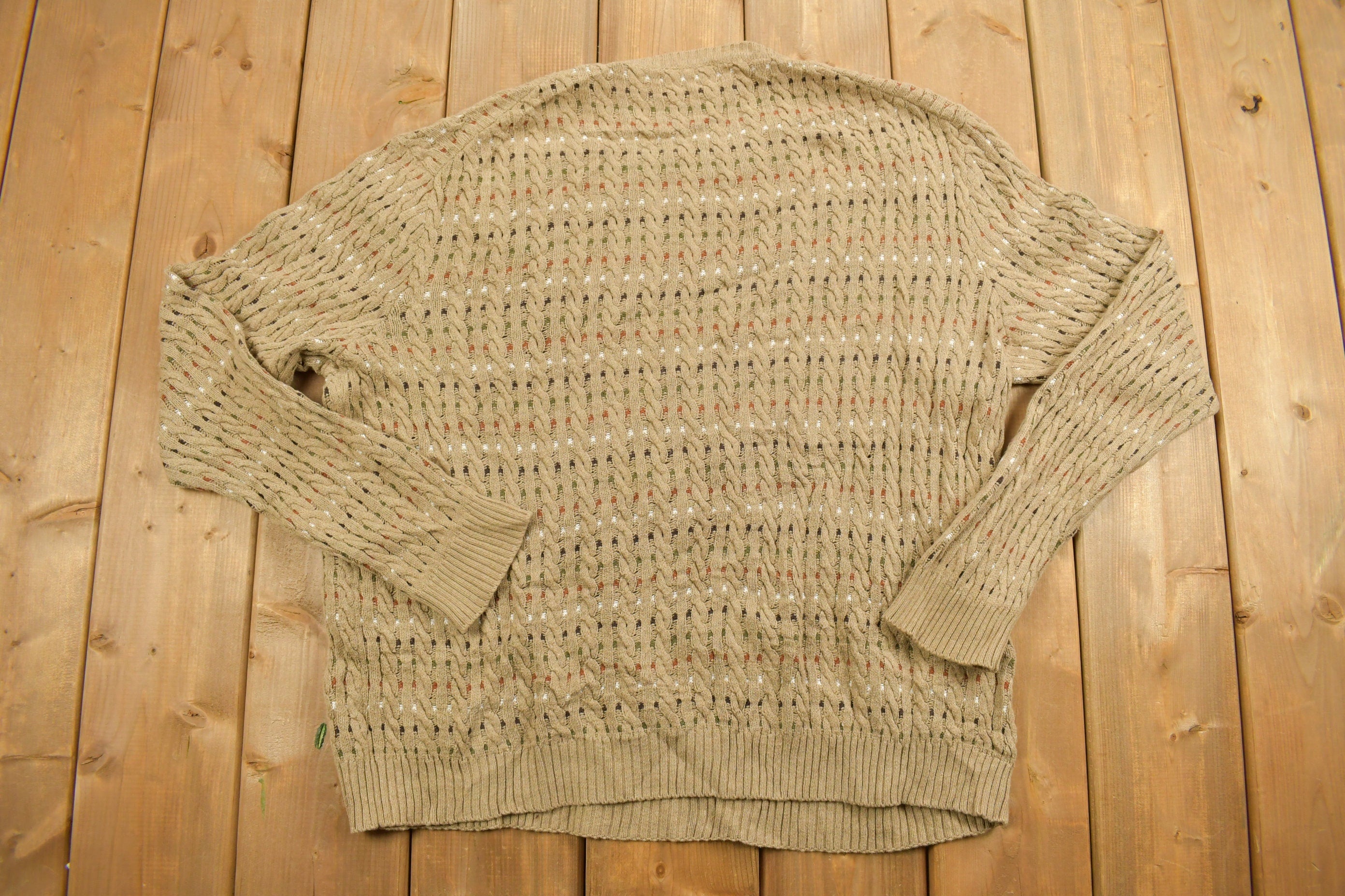 Vintage 1990s Tasso Ella Patterned Knitted Sweater
