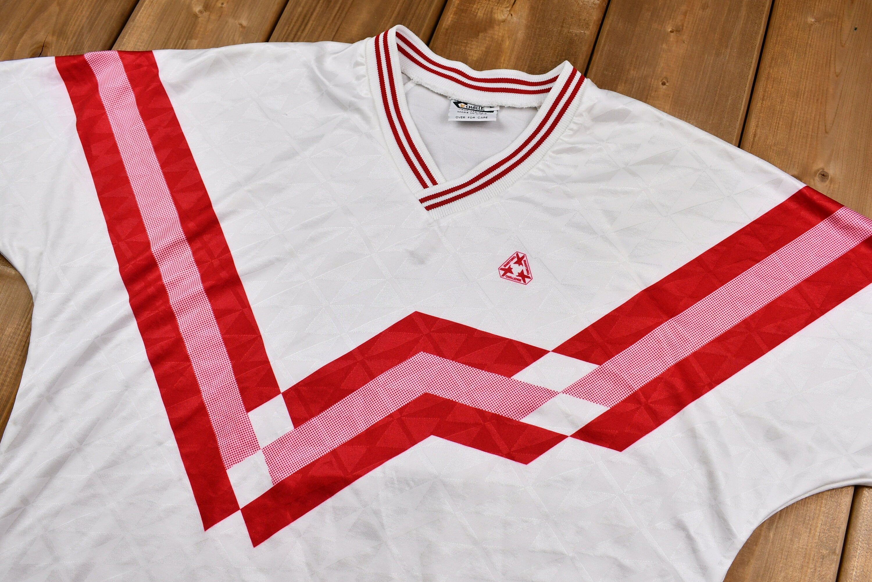 Vintage 1990s Challenge Jersey-Style T-Shirt