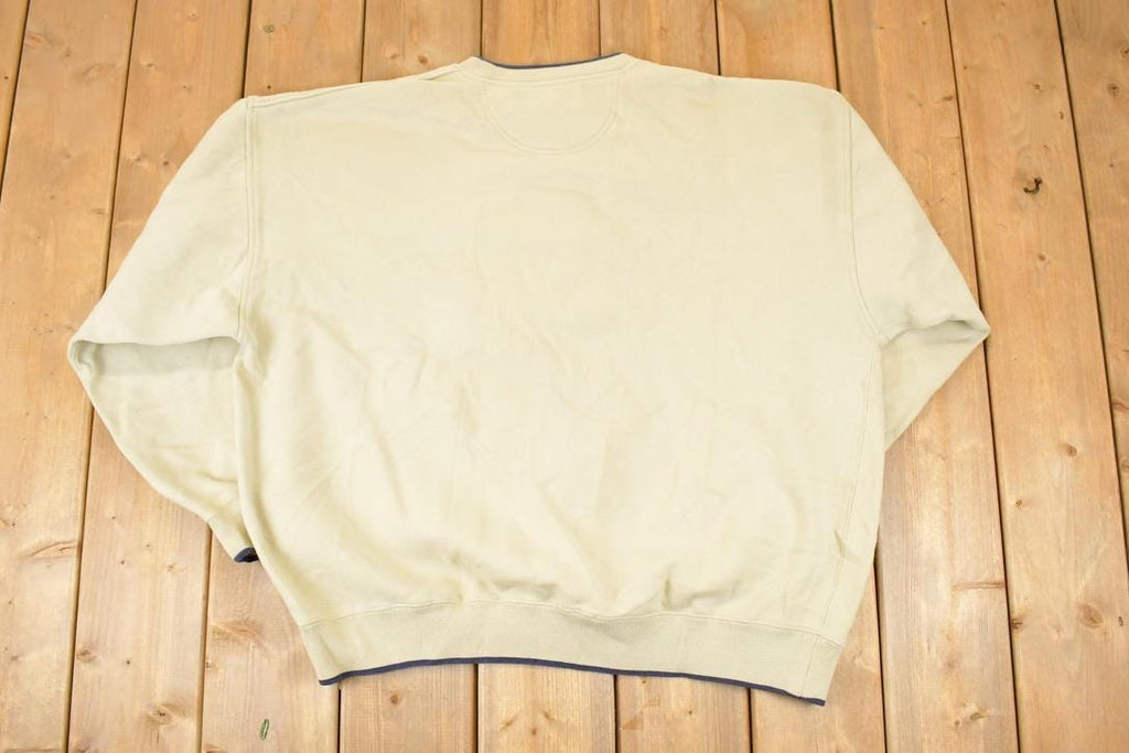 Vintage 1990s Croft And Barrow Bait And Tackle Heavyweight Fishing Crewneck Sweatshirt Mens XL