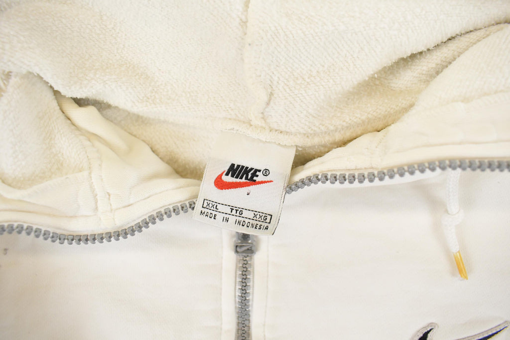 Vintage 1990s Nike Mini Swoosh Quarter Zip Hoodie Men's 2XL
