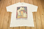 Vintage 1992 Native American Wolf Graphic T-Shirt