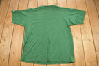 Vintage 1990s Champion Green Small Logo T-Shirt