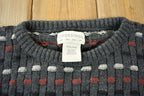 Vintage 1990s Crossings Knit Abstract Pattern Crewneck Sweater