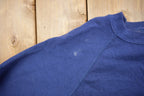 Vintage 1980s Blank Blue Raglan Crewneck Sweatshirt